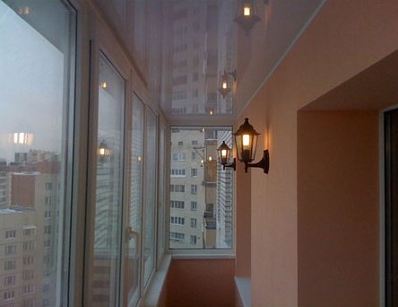 Освещение балкона